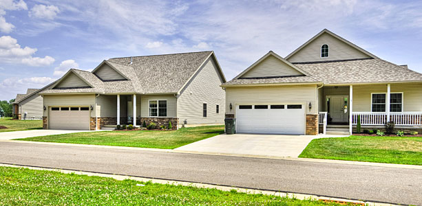 Model home, exterior