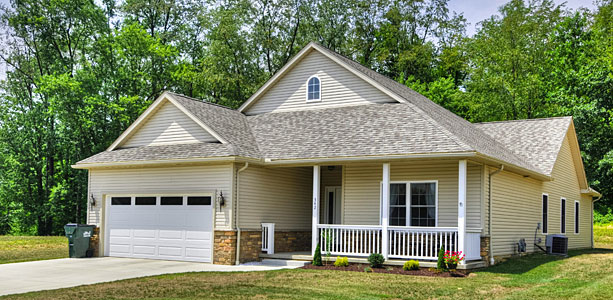 Model home, exterior